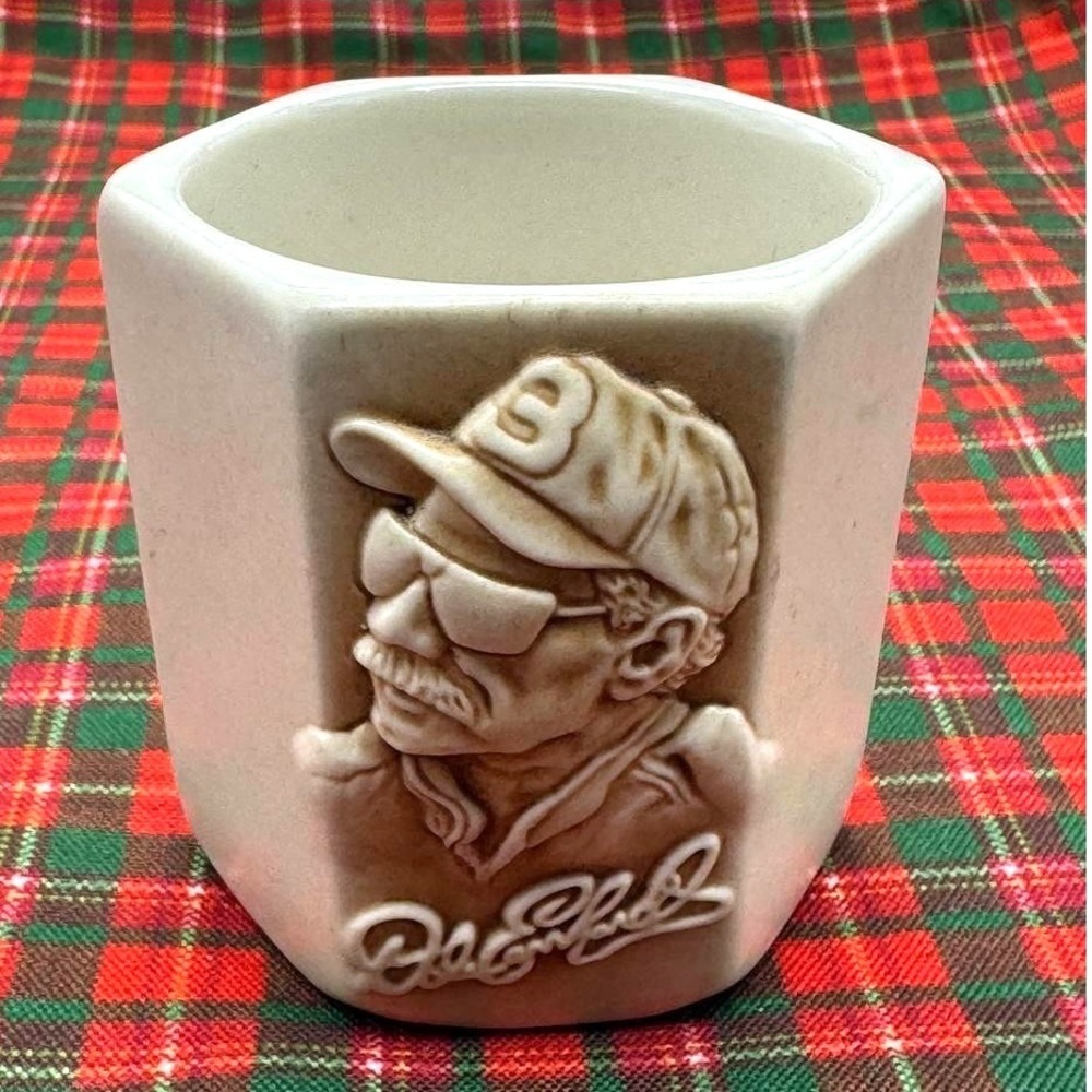 NASCAR Dale Earnhardt 3 Ceramic Hexagon Shot Glass